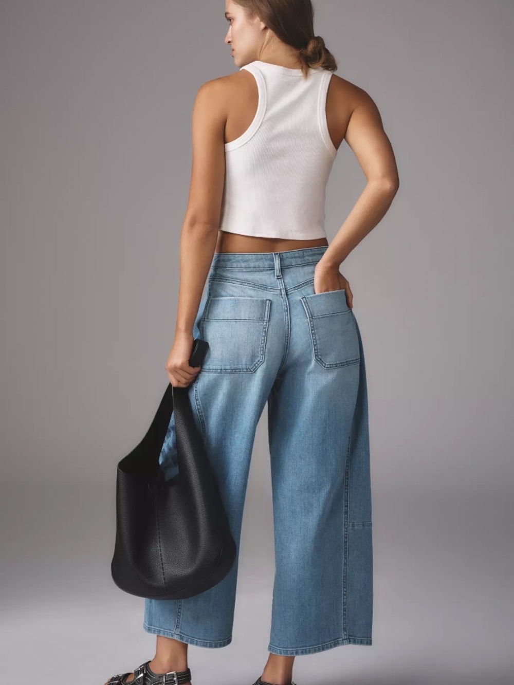 The Kenna Mid-Rise Heritage Barrel Jeans by Pilcro: Icon Edition NWT - Picture 4 of 4